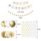 Gold Birthday Party Decorations - Happy Birthday Banner and Supplies for 16th, 18th, 21st, 30th, 40th, 50th, 60th, and 70th Celebrations, Including Gold and White Balloons